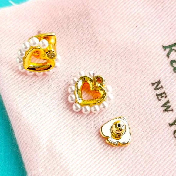 New Kate Spade shining spade pearl drop earrings - Picture 5 of 11